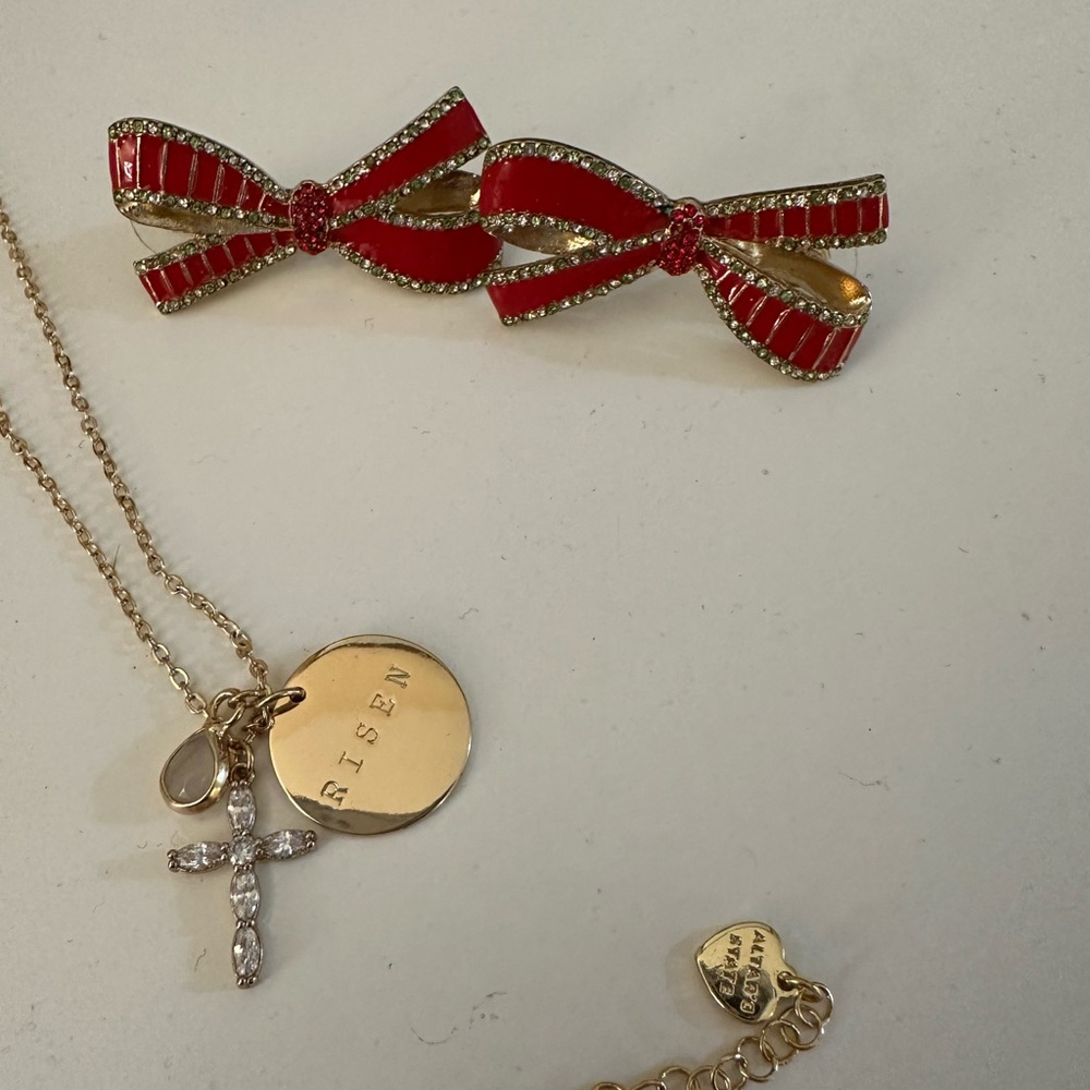 Elegant Gold And Red Jewelry Set - image 5